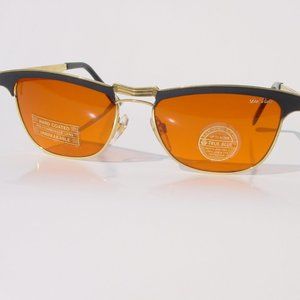 NWT TruVintage DB Clubman style w/"De'Vons" logo true blue blocker sunglasses